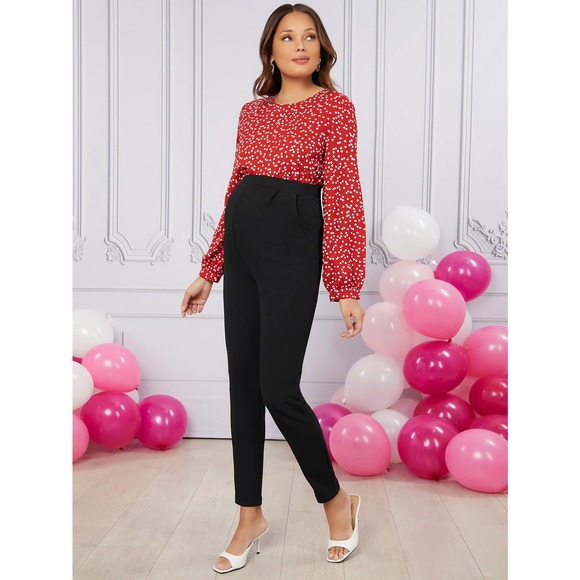 Maternity Adjustable Waist Pants - Picture 4 of 6